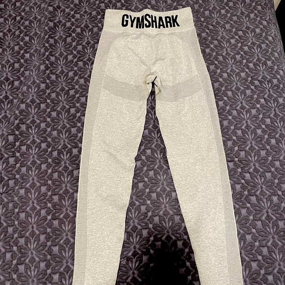 Gymshark Pants - Gymshark Light Grey High Waisted Flex Leggings- SM